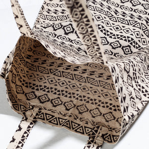 Beige - Pedana Kalamkari Block Printed Cotton Shopping Bag