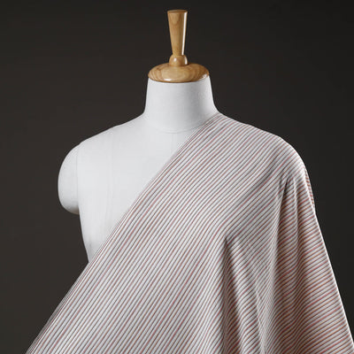 Brown - Jhiri Pure Handloom Cotton Fabric