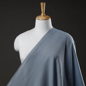 Blue - Jhiri Pure Handloom Cotton Fabric