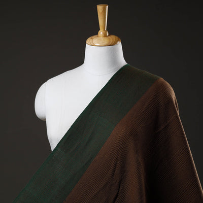 Brown - Kumaun Handwoven Merino Woollen Fabric