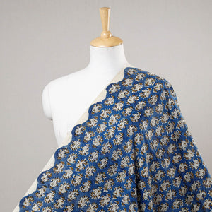 Blue - Bagru Block Print Cotton Fabric