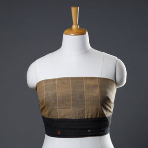 Brown - Rangoli Jamdani Cotton Blouse Piece