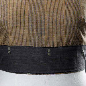 Brown - Rangoli Jamdani Cotton Blouse Piece