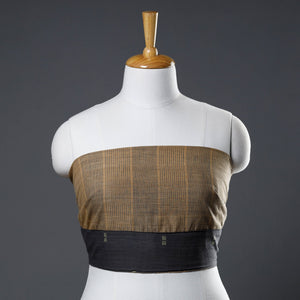 Brown - Rangoli Jamdani Cotton Blouse Piece