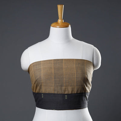 Brown - Rangoli Jamdani Cotton Blouse Piece