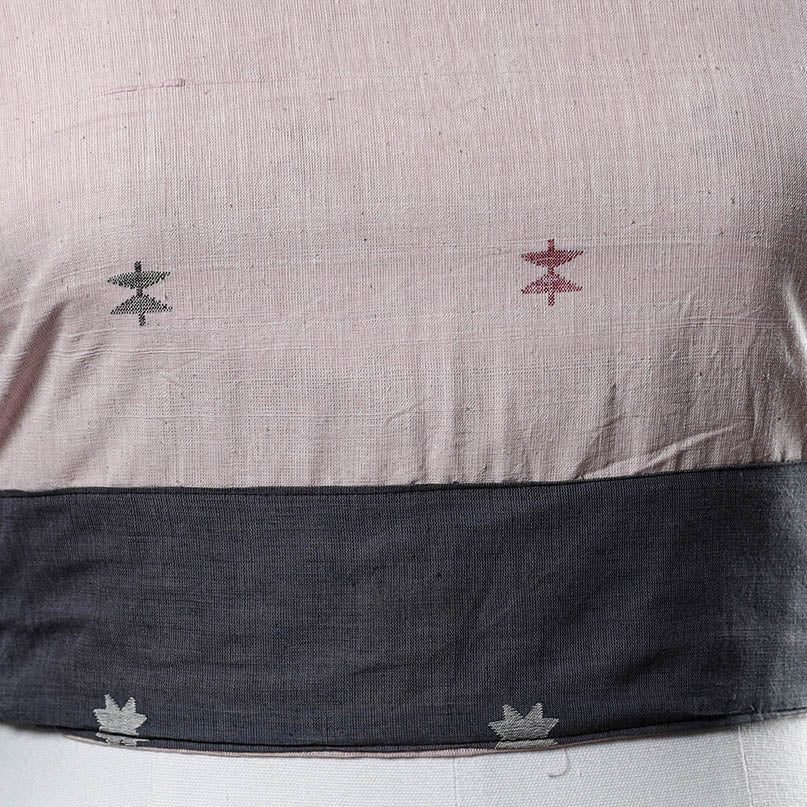 Beige - Rangoli Jamdani Cotton Blouse Piece