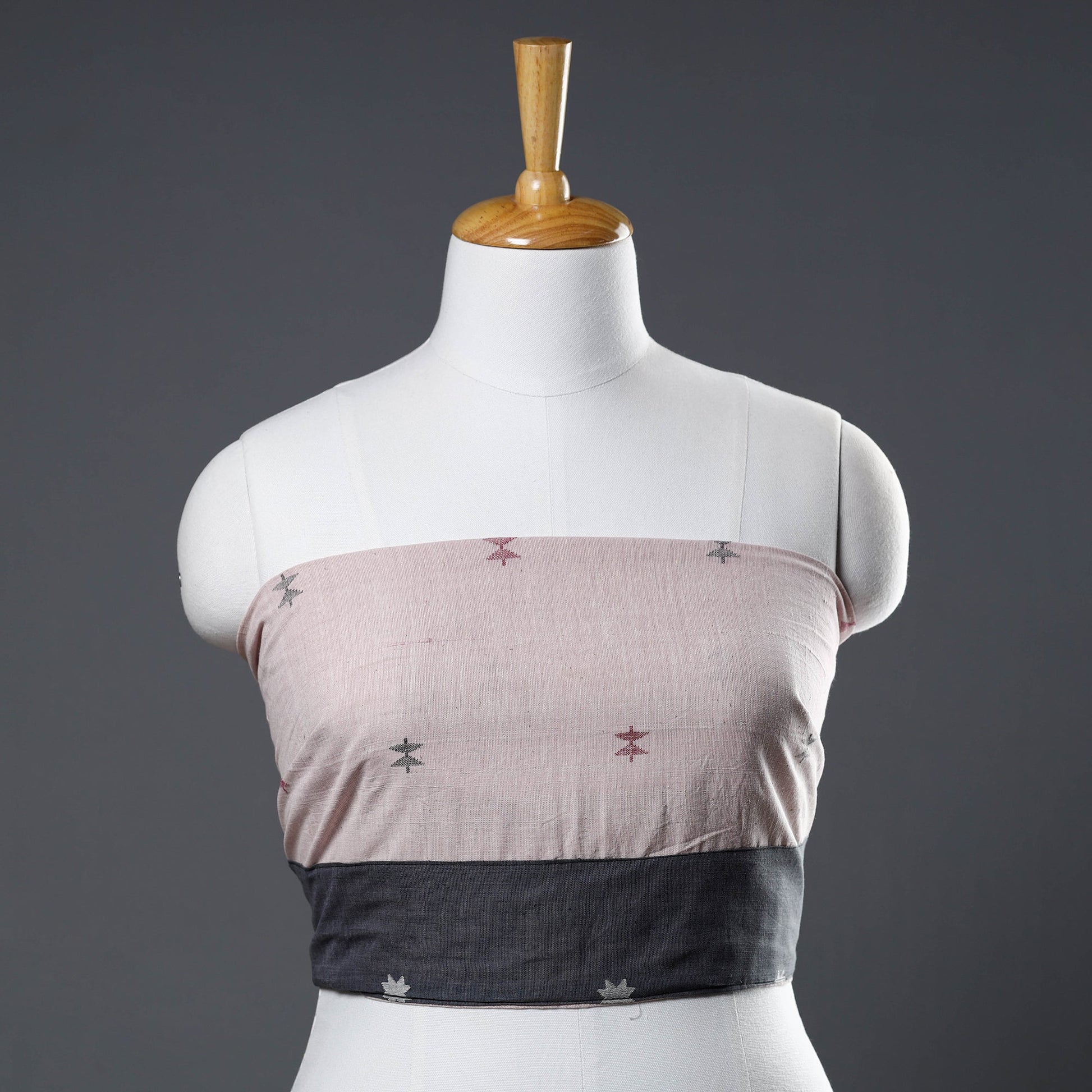 Beige - Rangoli Jamdani Cotton Blouse Piece