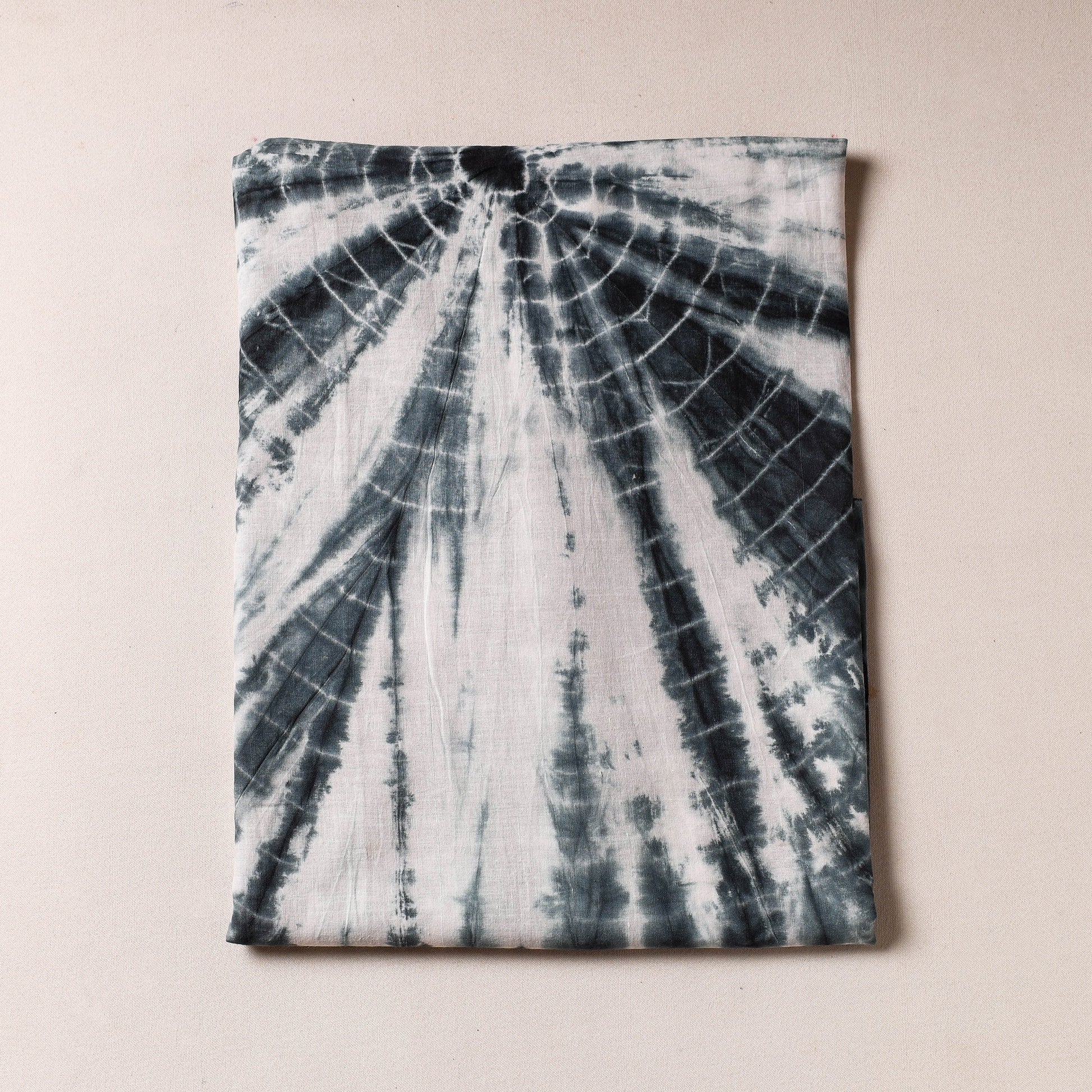 Black - Shibori Tie & Dye Cotton Precut Fabric