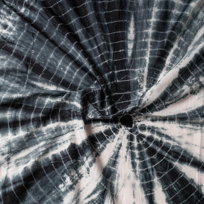 Black - Shibori Tie & Dye Cotton Precut Fabric