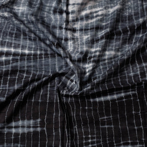 Black - Shibori Tie & Dye Cotton Precut Fabric