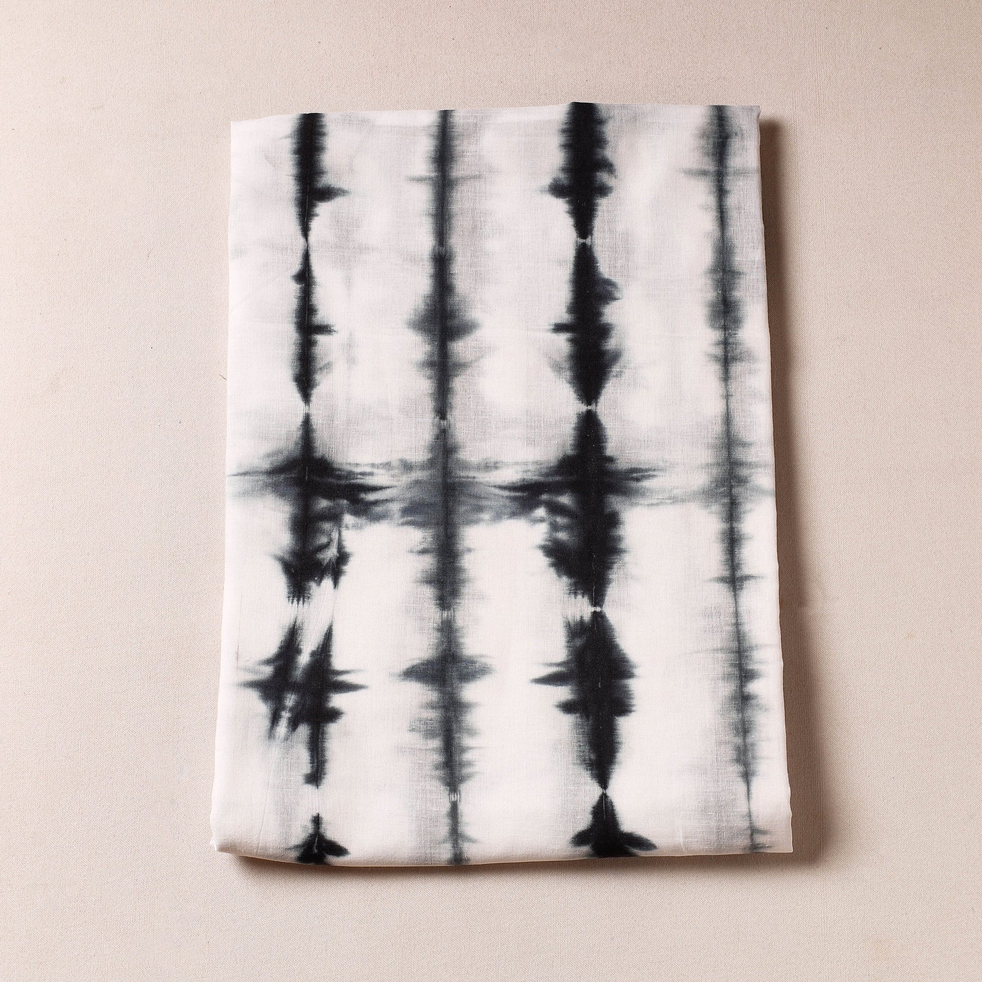 Black - Shibori Tie & Dye Cotton Precut Fabric