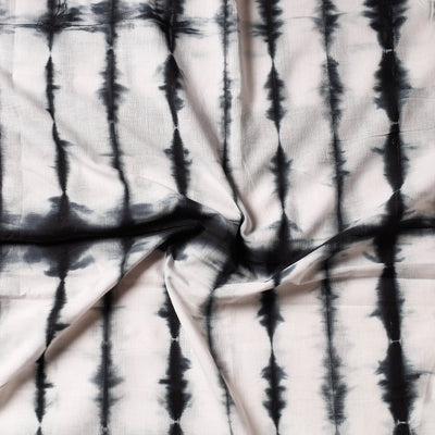 Black - Shibori Tie & Dye Cotton Precut Fabric