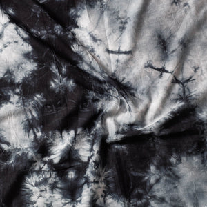 Black - Shibori Tie & Dye Cotton Precut Fabric