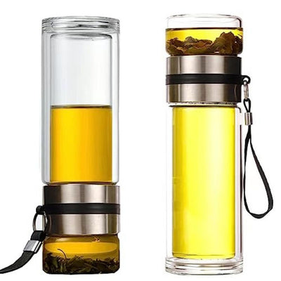 Upyoga Sense - Double-Wall Glass Tea Infuser-New