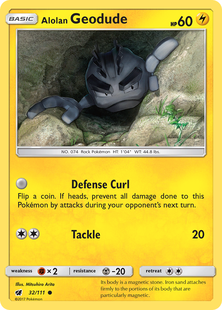 Alolan Geodude - 32/111 - Common