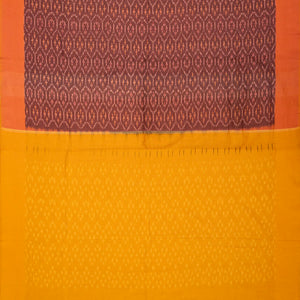 Dusty Pink Handwoven Orissa Cotton Saree With Tie & Dye Floral Motifs