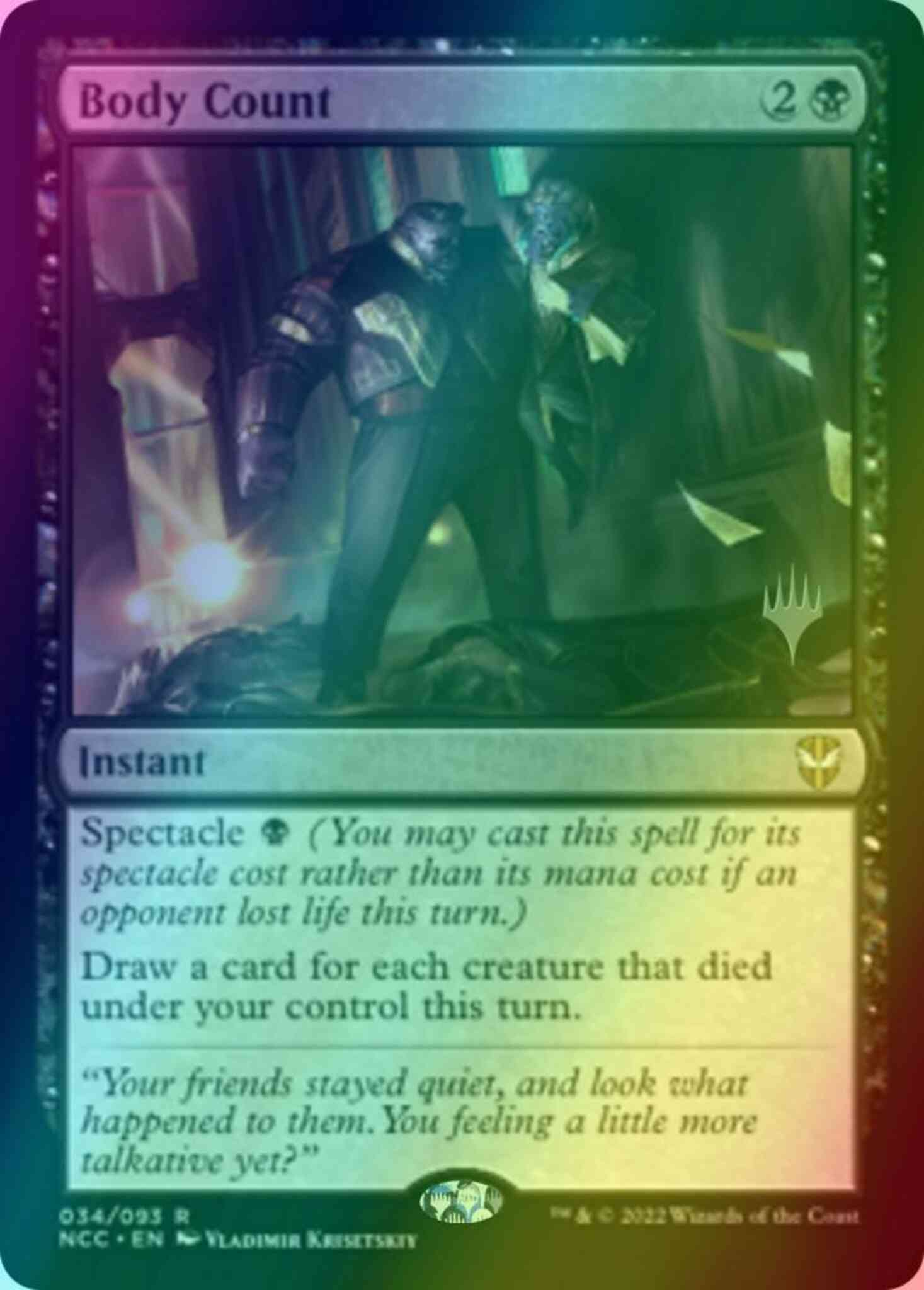 Body Count [Promo Pack] [34p] [Streets of New Capenna: Commander: Promos] [Foil]