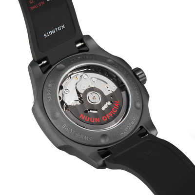 Nuun Official N200 Gunmetal v2 Index Men Automatic Watch Translucent Dial With Gunmetal 316L Sandblast Stainless Steel -  N200 Gunmetal v2