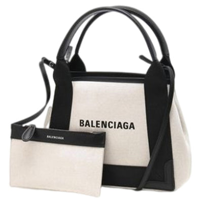 Balenciaga Navy Cabas Tote Bag Xs Light Beige Black