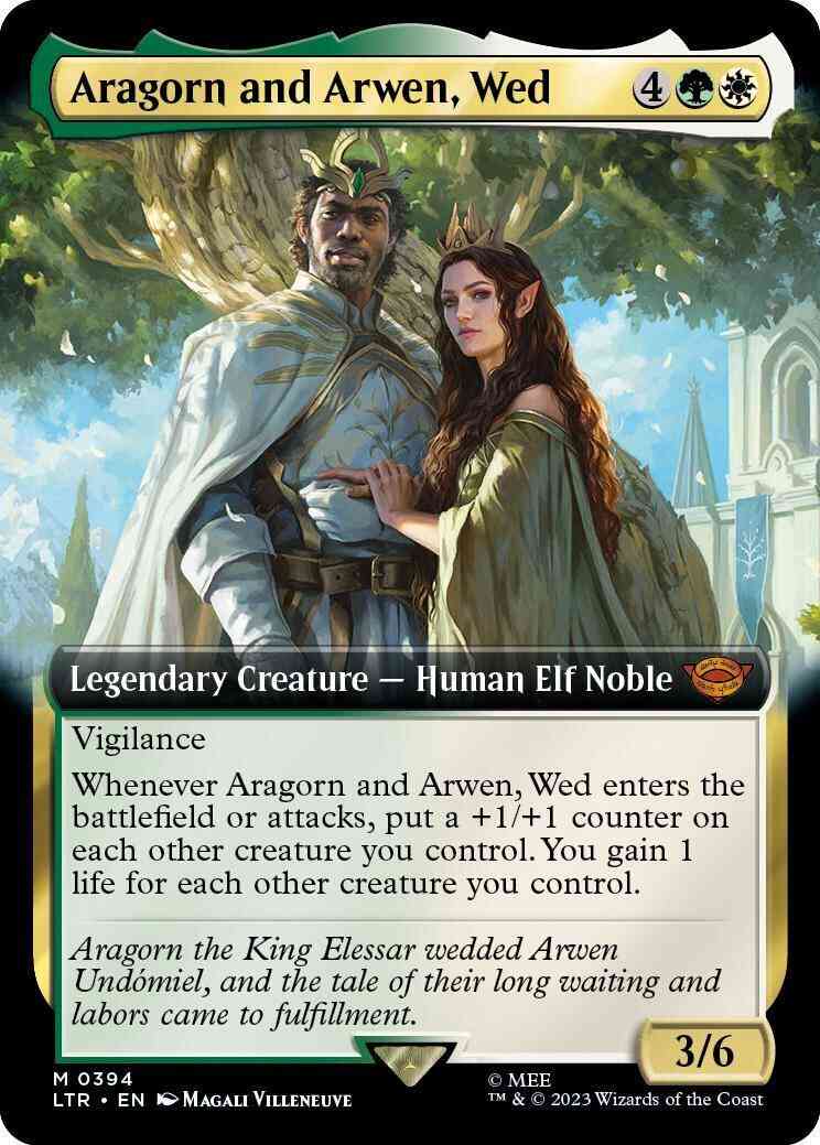 Aragorn and Arwen, Wed [394] [Extended Art] [Starter Kit] [The Lord of the Rings: Tales of Middle-earth] [Non-Foil]