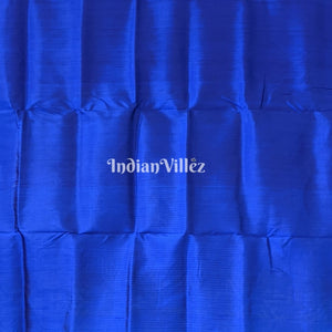Turquoise Blue Odisha Handloom Contemporary Silk Saree