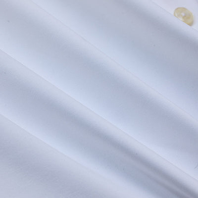 White Regular Fit Stretch Shirt