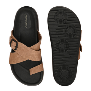 Comet Leather Slippers by Aspeerio