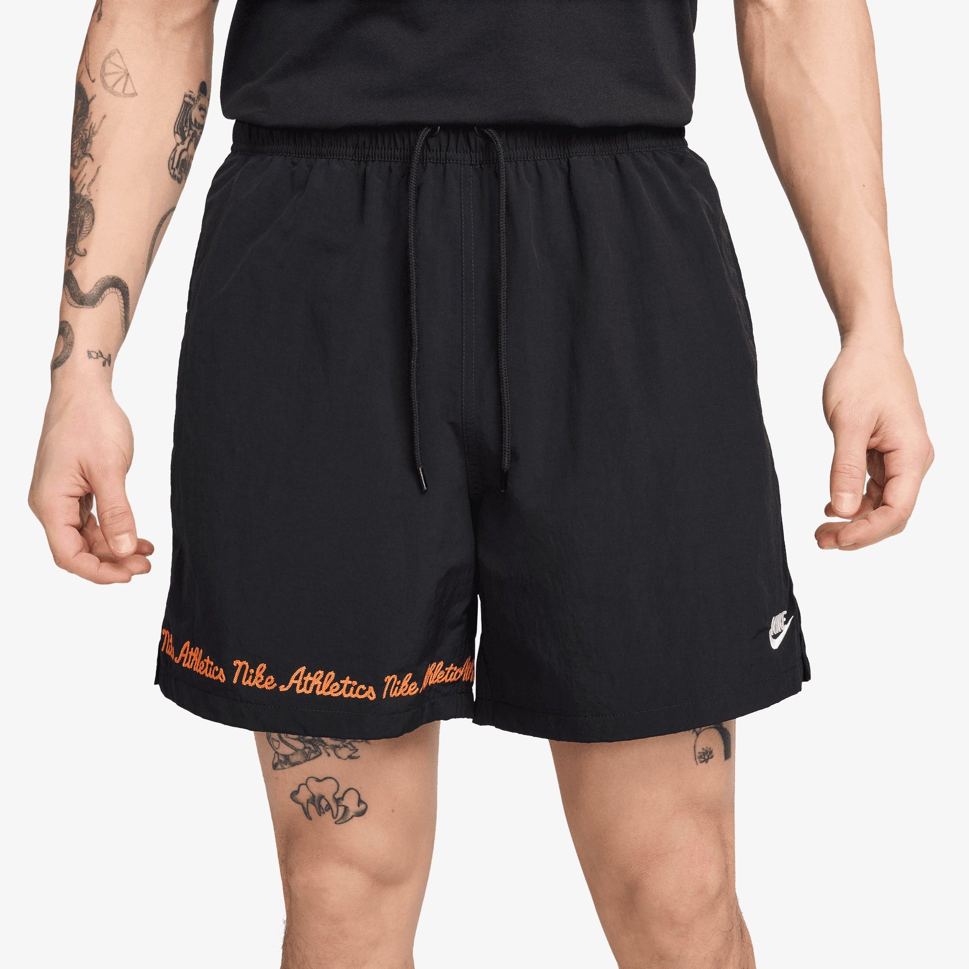 Nike | CLUB FLEECE FLOW SHORTS { BLACK/WHITE