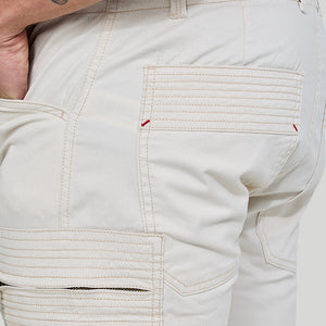 Off White Slim Fit Cargo Pants