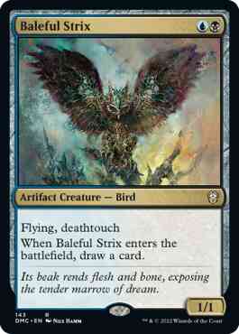 Baleful Strix [143] [Dominaria United: Commander] [Non-Foil]