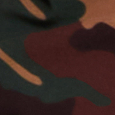 Camo Drawstring Sleeve Bolero Top