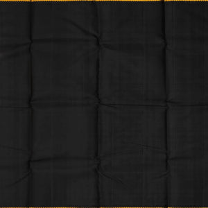 Mango Yellow Handloom Kanchipuram Korvai Silk Saree With Floral Buttas