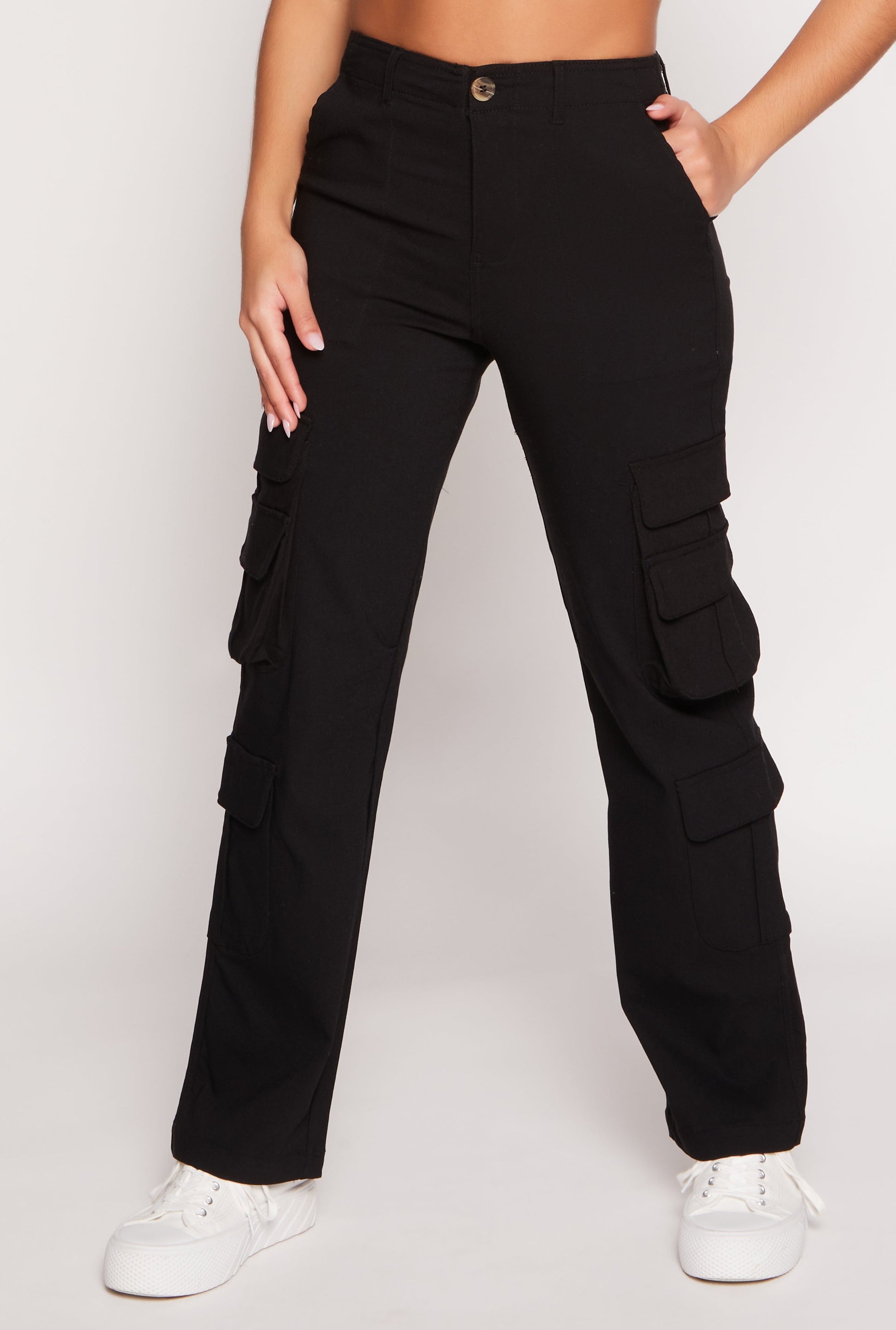 Haute Monde Straight Leg Cargo Pants