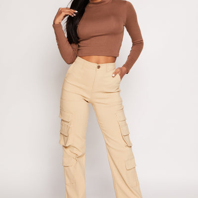 Haute Monde Straight Leg Cargo Pants