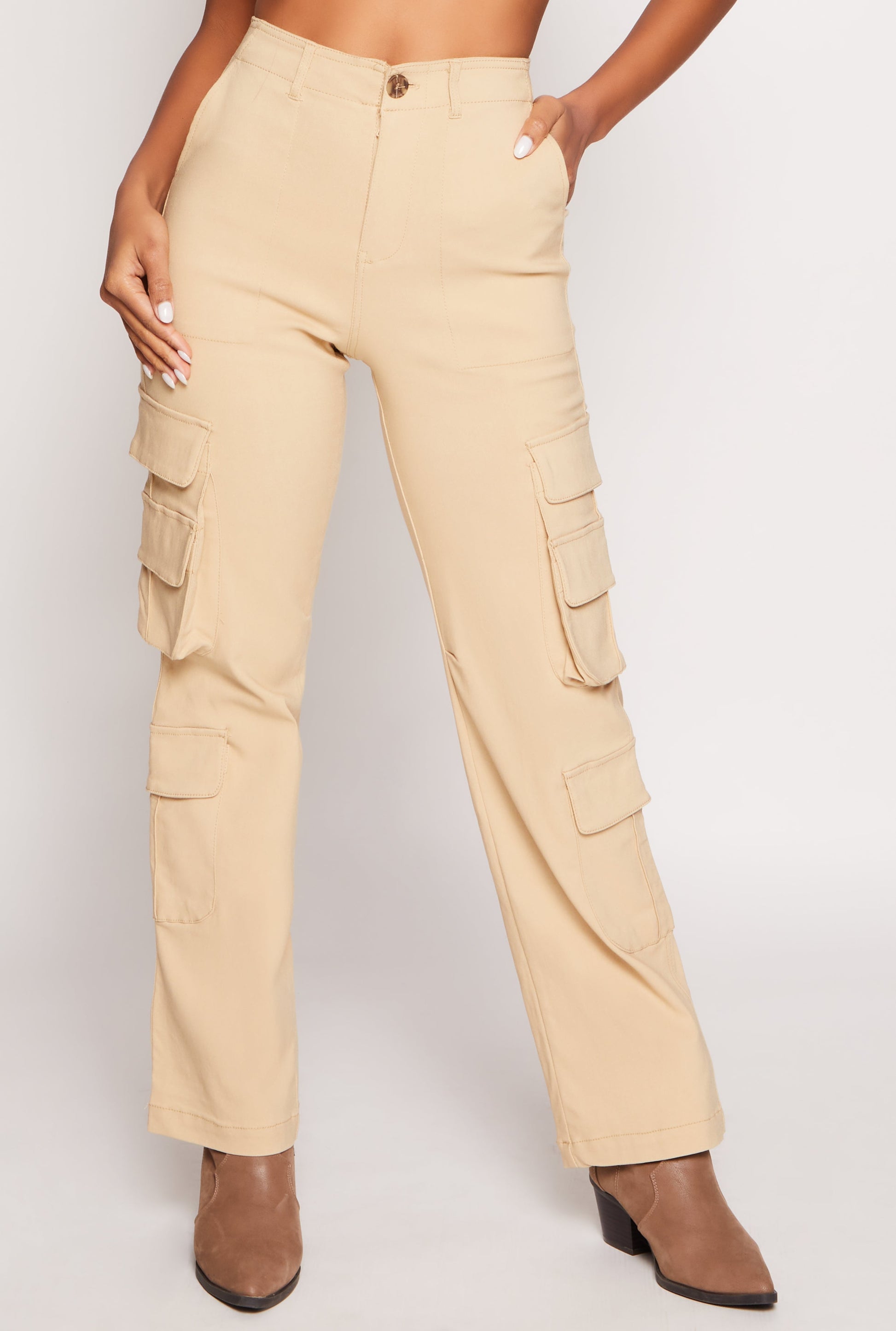 Haute Monde Straight Leg Cargo Pants