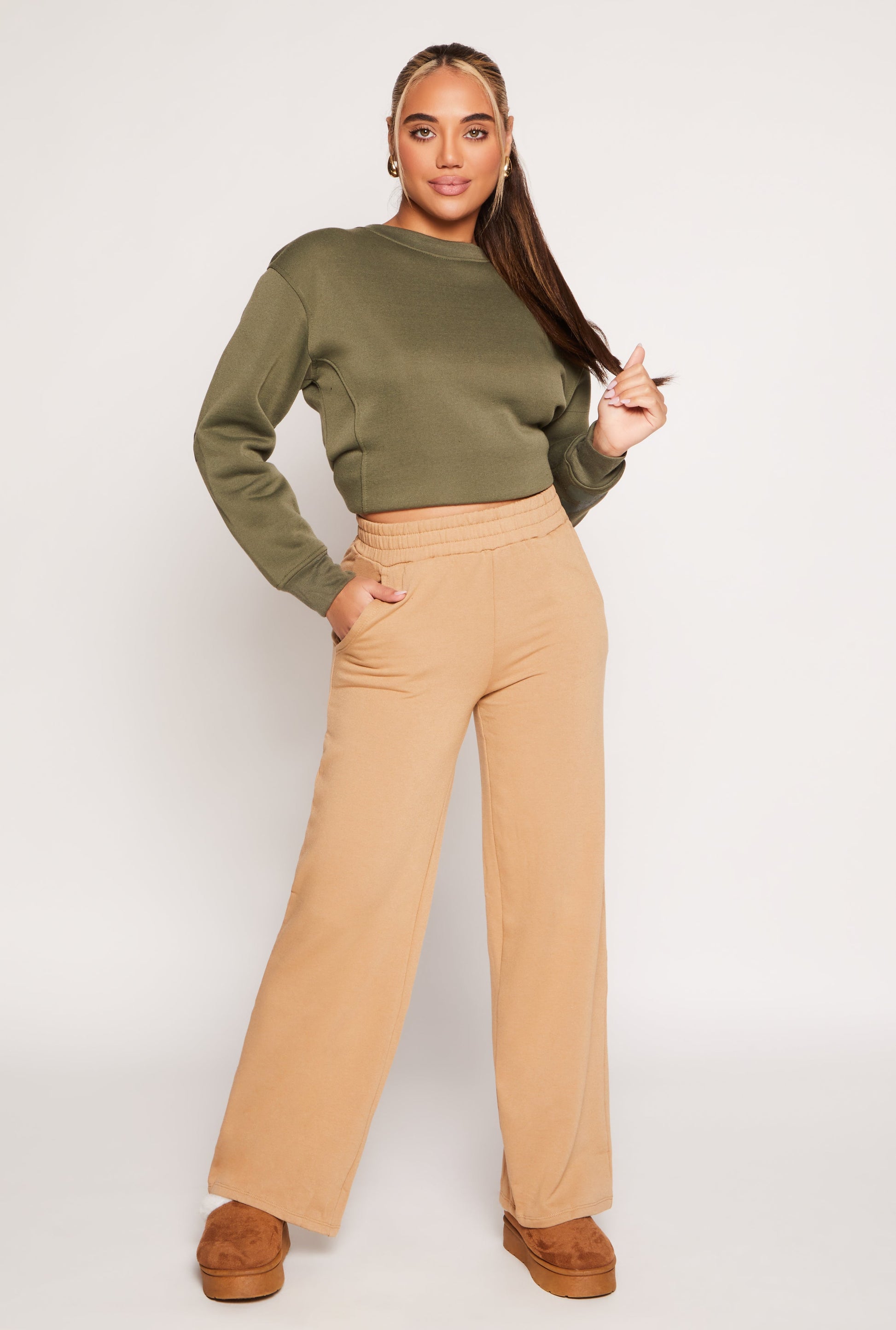 Iris Wide Leg Pull On Sweatpants
