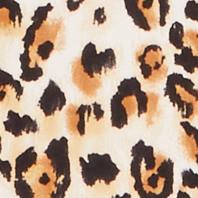 Leopard Print Tie Waist Belted Midi Dress