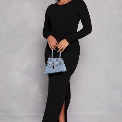 Haute Monde Side Slit Maxi Dress