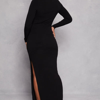 Haute Monde Side Slit Maxi Dress