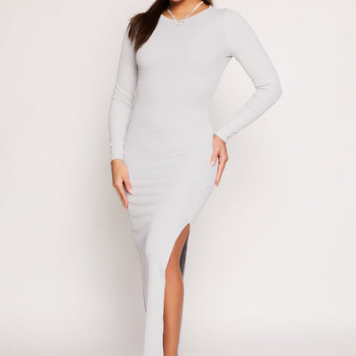Haute Monde Side Slit Maxi Dress