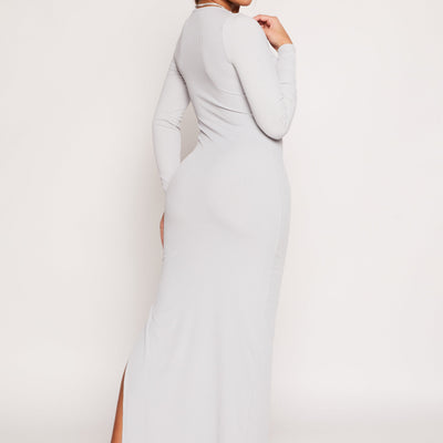 Haute Monde Side Slit Maxi Dress