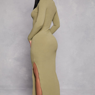 Haute Monde Side Slit Maxi Dress