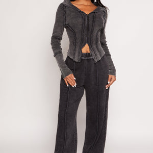 French Terry Acid Wash Sweatpants