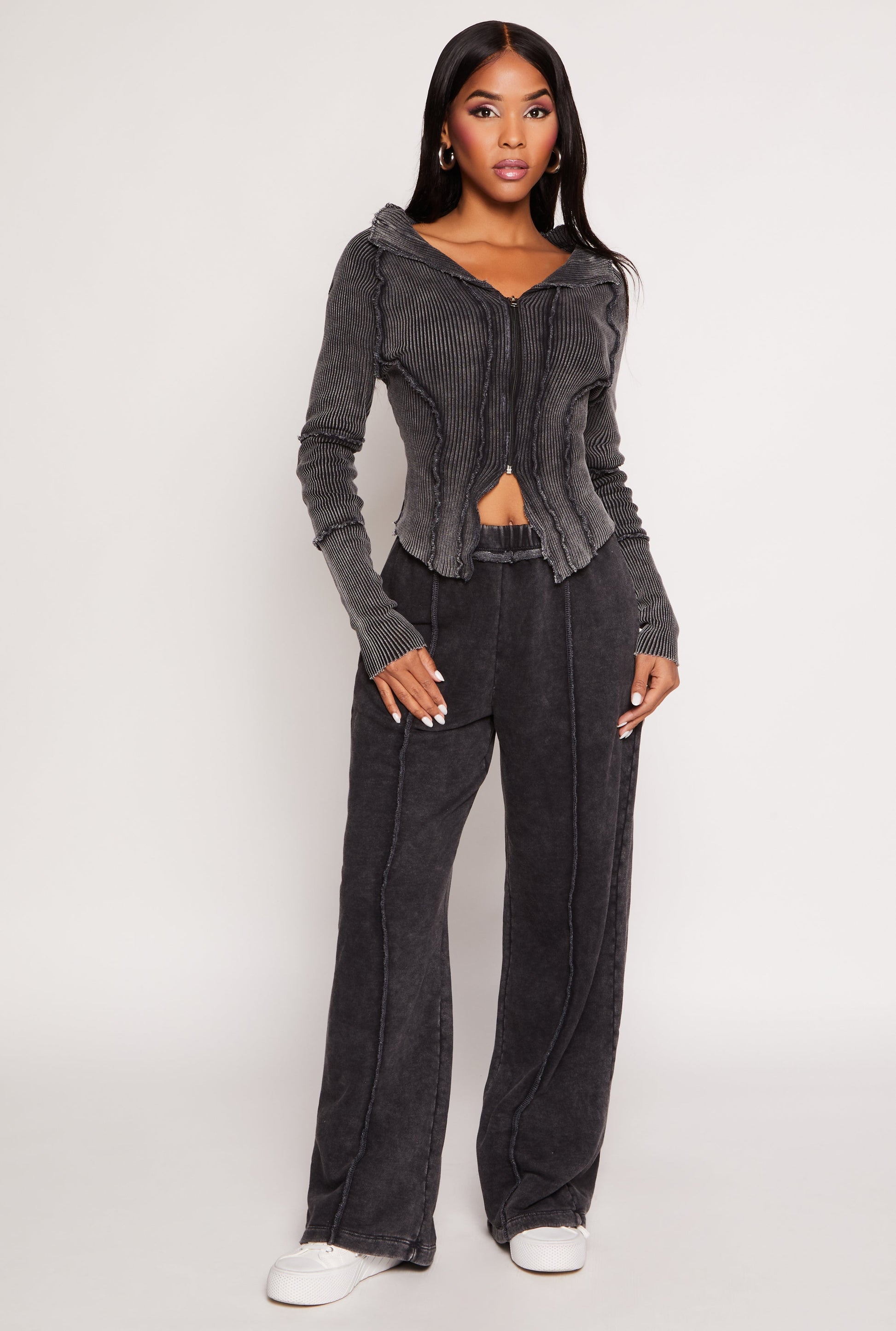French Terry Acid Wash Sweatpants