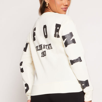 California Back Graphic Pullover Sweatshirt