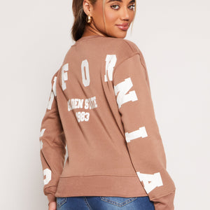 California Back Graphic Pullover Sweatshirt