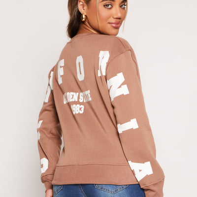 California Back Graphic Pullover Sweatshirt