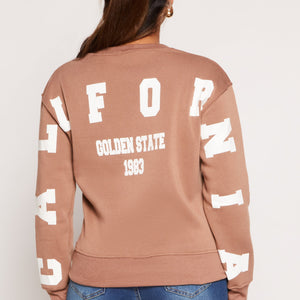 California Back Graphic Pullover Sweatshirt