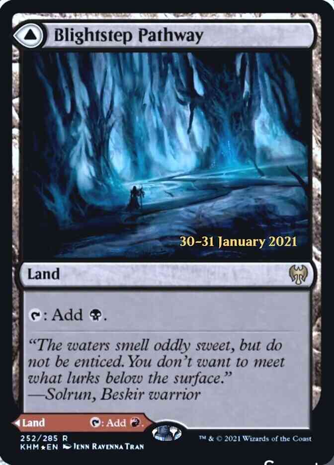 Blightstep Pathway // Searstep Pathway [Prerelease] [252s] [Kaldheim Promos] [Foil]