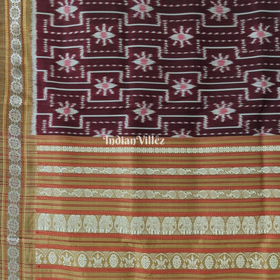 Coffee Color Crabs Design Contemporary Silk Saree